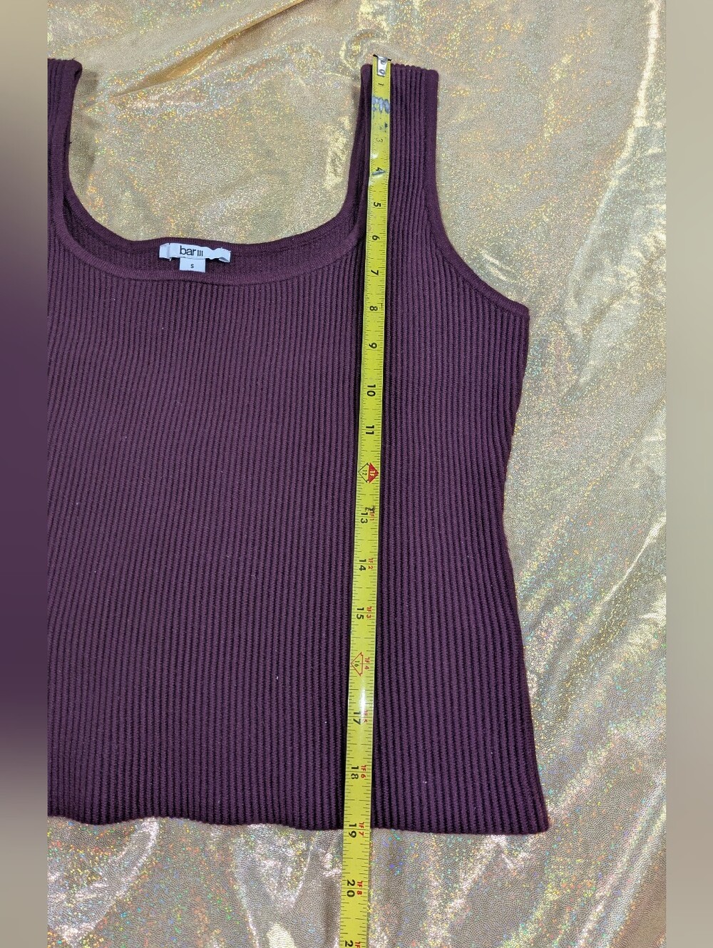 Bar III Ribbed Tank - Picture 7 of 7